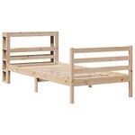 vidaXL Cadre de lit sans matelas 90x190 cm bois de pin massif