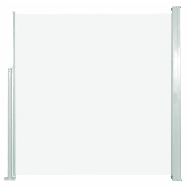 vidaXL Auvent latéral rétractable de patio 140x300 cm Crème