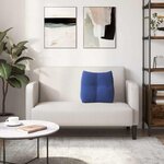 vidaXL Coussin de Dos Bleu police 45 x 24 x 50 cm Velours