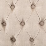vidaXL Chaises à manger lot de 2 beige tissu à l'aspect de lin