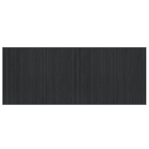 vidaXL Tapis rectangulaire gris 80x200 cm bambou
