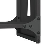 vidaXL Portant de bois chauffage noir 40x30x80 cm