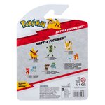 Jazwares PKW4084 - Pokémon Pack de 3 Figurines de Combat