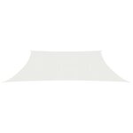 vidaXL Voile d'ombrage 160 g/m² Blanc 4/5x4 m PEHD