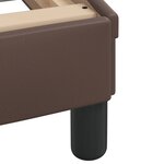 vidaXL Cadre de lit avec tête de lit Marron 180x200 cm Similicuir