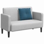 vidaXL Coussin de Dos Bleu 60 x 50 cm Tissu en velours côtelé