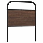 vidaXL Tête de lit de remplacement chêne marron 75 cm acier et bois d'ingénierie