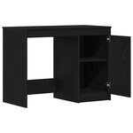 Bureau vidaXL Noir Chêne 100x50x76 cm Bois d'ingénierie