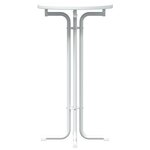 vidaXL Table à manger blanc Ø60x110 cm bois d'ingénierie et acier