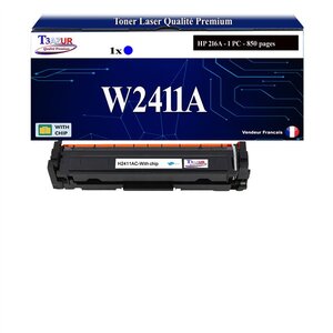 T3AZUR -Toner compatible avec HP W2411A (216A) pour HP Color LaserJet Pro MFP M182n M183fw - Cyan