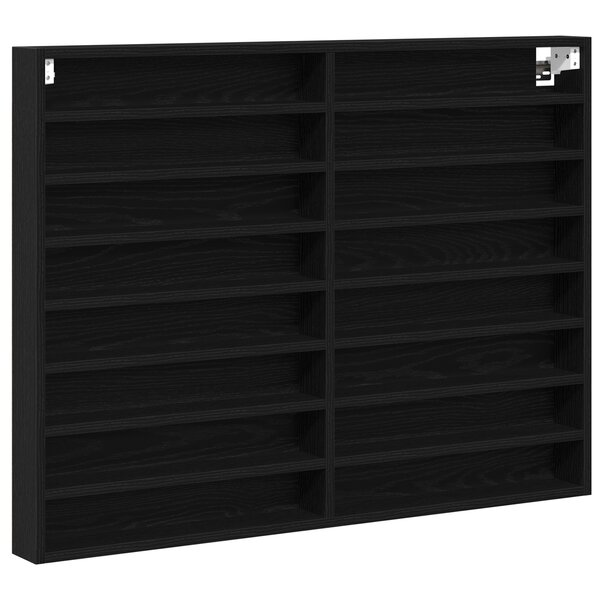Vitrine vidaXL Cabinet Noir Chêne 100x8 5x75 cm Bois d'ingénierie