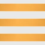 vidaXL Auvent rétractable jaune et blanc 4x3 m tissu et aluminium