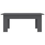 Vidaxl table basse gris 100 x 60 x 42 cm aggloméré