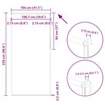 vidaXL Store enrouleur occultant café 105x230cm largeur du tissu