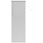 vidaXL Store de Fenêtre avec des rideaux Manuel Argent Aluminium