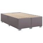 vidaXL Cadre de lit gris 120x190 cm similicuir