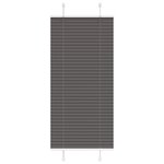 vidaXL Store plissé noir 60x150 cm largeur du tissu 59 4 cm polyester