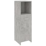vidaXL Ensemble de meubles de salle de bain 4 Pièces Gris béton