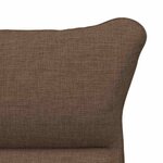 vidaXL Fauteuil relaxant Marron 69 x 74 x 93 cm tissu