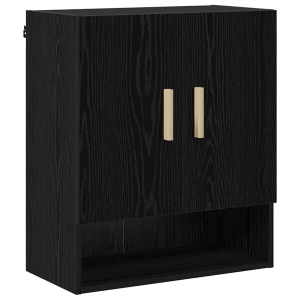 vidaXL Meuble mural 60 x 31 x 70 cm Bois d'ingénierie Chêne noir
