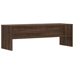vidaXL Meuble TV chêne marron 120x40x40 cm bois d'ingénierie