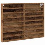 vidaXL Vitrine Bois ancien 100 x 8 5 x 75 cm Bois d'ingénierie