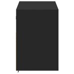vidaXL Meuble TV mural avec lumières LED noir 100x31x45 cm
