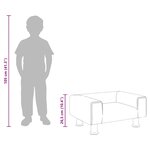 vidaXL Canapé pour enfants bleu 50x40x26 5 cm velours