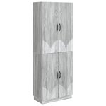 vidaXL Ensemble de Meubles 2 Pièces Sonoma gris Bois d'ingénierie