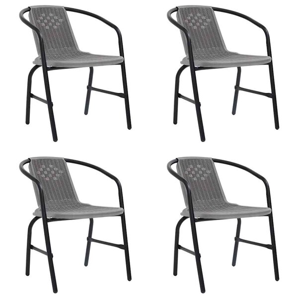vidaXL Ensemble à manger de jardin et coussins 9 Pièces beige Poly rotin