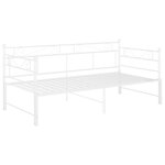 vidaXL Cadre de canapé-lit extensible sans matelas blanc 90x200 cm