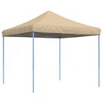 vidaXL Tente de fête 292 x 292 x 315 cm Beige Tissu Oxford