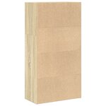 vidaXL Bibliothèque chêne sonoma 60x30x114 cm bois d'ingénierie