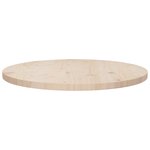 vidaXL Dessus de table Ø60x2 5 cm Bois de pin massif