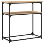 vidaXL Table console chêne sonoma 75x35 5x75 cm bois d'ingénierie