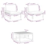 vidaXL Ensemble de canapé de jardin 8 Pièces Anthracite Acier & Tissu