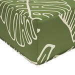 vidaXL Coussin de Siège d'Extérieur Feuilles Vertes 40 x 40 x 8 cm
