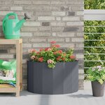 vidaXL Jardinière Anthracite 60 x 30 x 35 cm Acier