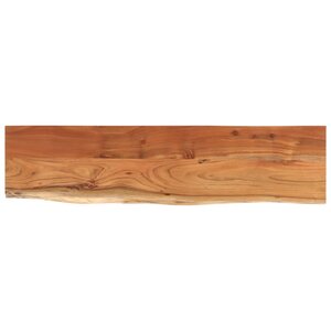 vidaXL Étagère murale rectangulaire massif acacia bordure assortie