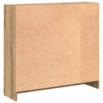 vidaXL Bibliothèque chêne artisanal 80x24x76 cm bois d'ingénierie