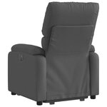 vidaXL Fauteuil inclinable électrique gris foncé tissu