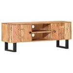 vidaXL Meuble TV 118x30x45 cm Bois d'acacia massif