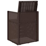 vidaXL Chaises de jardin salle à manger 2 Pièces Marron et anthracite PP