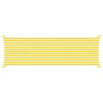 vidaXL Voile d'ombre Jaune et blanc 2 x 6 m 100   polyester Oxford
