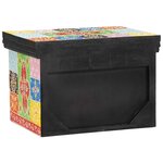 vidaXL Cabinet de chevet avec tiroir 2 Pièces Multicolore 40 x 30 x 28 cm