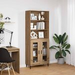 vidaXL Haut Armoire Chêne artisanal 69 5 x 34 x 180 cm