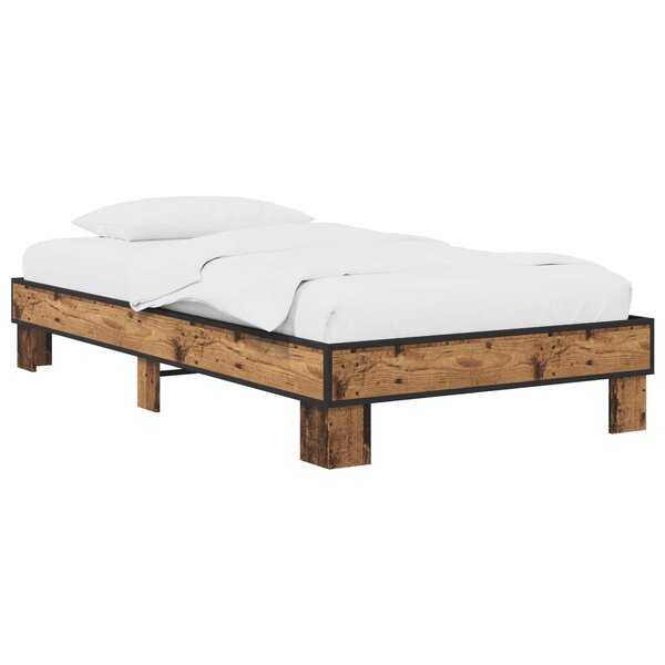 vidaXL Cadre de lit Bois ancien 80 x 200 cm Bois d'ingénierie