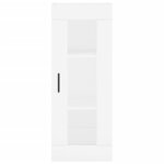 vidaXL Buffet haut Blanc 34 5x34x180 cm Bois d'ingénierie