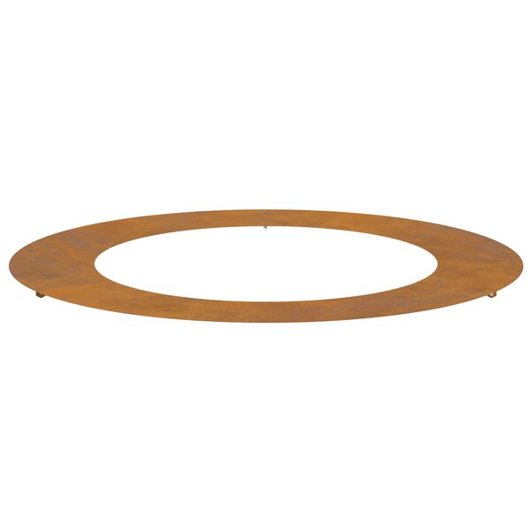 vidaXL adapté pour anneau d'arbre plat Marron Ø60 / 90 cm Acier Corten