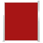 vidaXL Auvent latéral rétractable de patio 160x300 cm Rouge